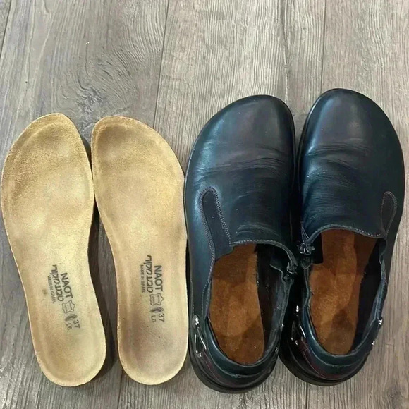 [EU37/US6-6.5]NAOT  Nautilus Women Jet Black/Burgundy/Black Madras 37M - Picture 10 of 10